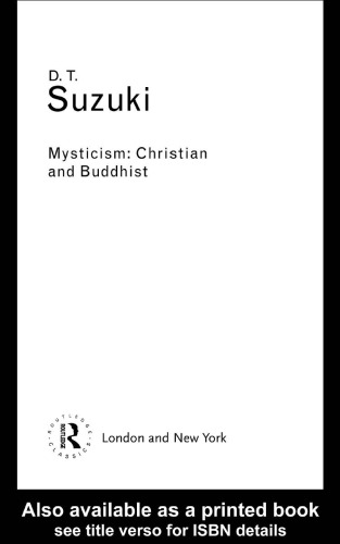 Mysticism: Christian and Buddhist