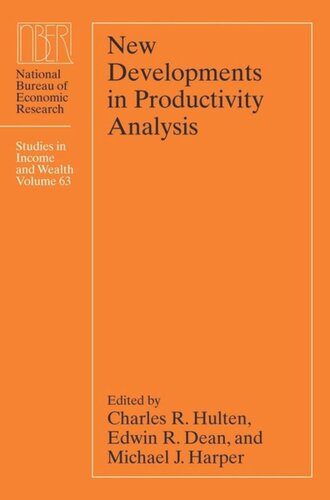 New Developments in Productivity Analysis