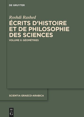 Écrits d’histoire et de philosophie des sciences: Volume II Géométries