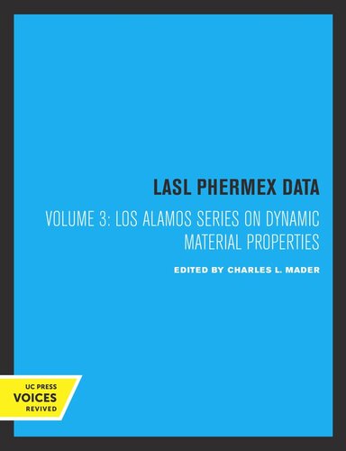 Lasl Phermex Data: Volume 3 LASL Phermex Data, Vol. III