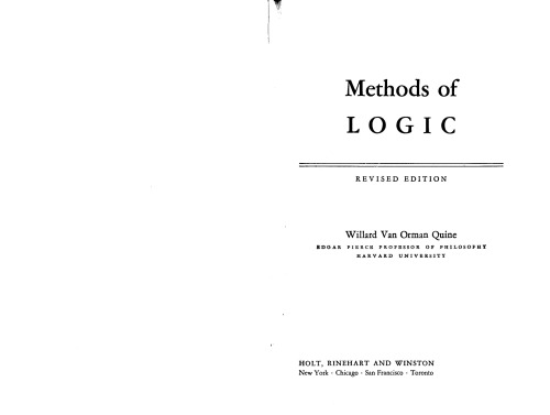 Methods of Logic