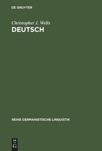Deutsch: Eine Sprachgeschichte bis 1945