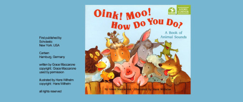 Oink! Moo! How Do You Do?: A Book of Animal Sounds 
