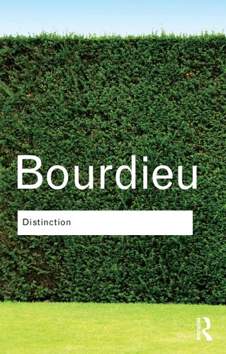 Distinction (Routledge Classics)