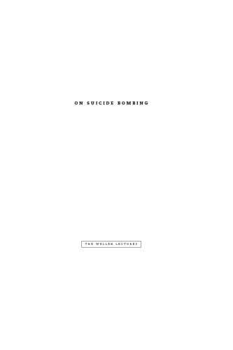 On Suicide Bombing 