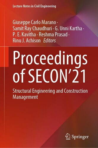 Proceedings of SECON’21: Structural Engineering and Construction Management (Lecture Notes in Civil Engineering Book 171)