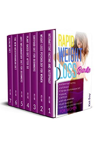 Rapid Weight-Loss Bundle: Intermittent Fasting, Autophagy, The New Mediterranean Diet, Alkaline, Sirtfood, Anti-Inflammatory, Plant Based Diet and Weight-Loss Psychology For Women.
