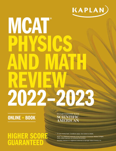 MCAT Physics and Math Review 2022-2023: Online + Book