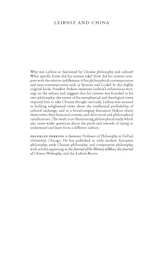 Leibniz and China: A Commerce of Light