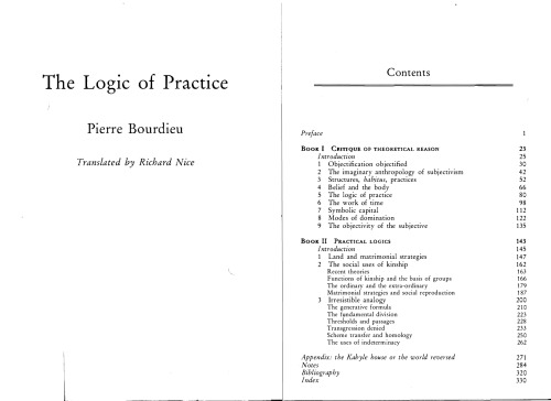 The Logic of Practice