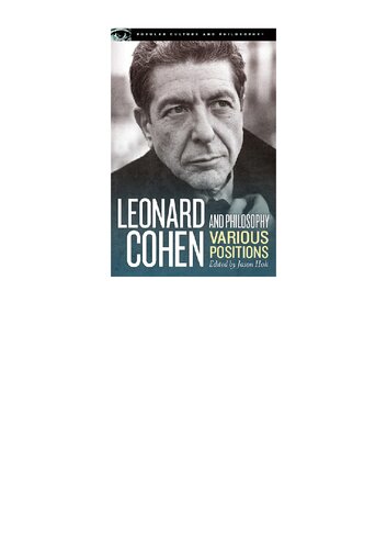 Leonard Cohen and Philosophy: Various Positions