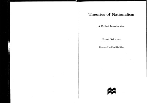 Theories Of Nationalism: A Critical Introduction