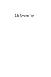My Favorite Lies : Stories