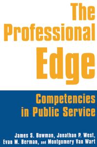 The Professional Edge : Competencies in Public Service
