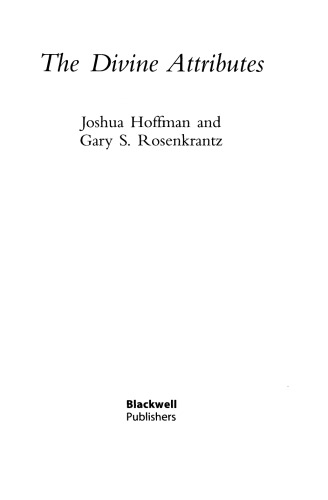 The Divine Attributes 