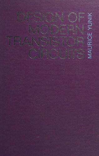 Design of Modern Transistor Circuits