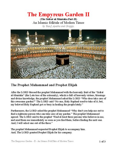 The Empyreus Garden II - An Islamic FolkTale of Modern Times