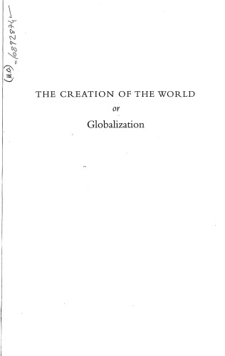 The Creation of the World or Globalization