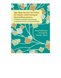 Age Appropriate Activities for Adults with Profound Mental Retardation