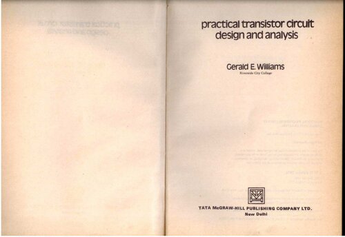Practical Transistor Circuit Design and Analysis