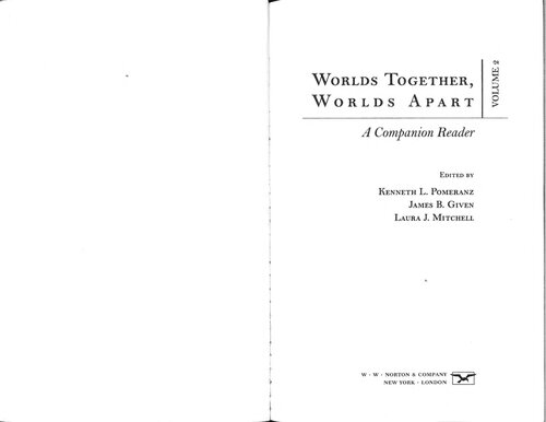 Worlds Together, Worlds Apart, Volume 2: A Companion Reader