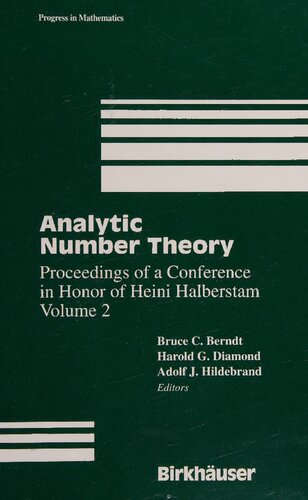 Analytic Number Theory: Proceedings of a Conference in Honor of Heini Halberstam