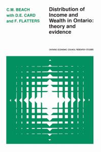 Distribution of Income and Wealth in Ontario : Theory and Evidence