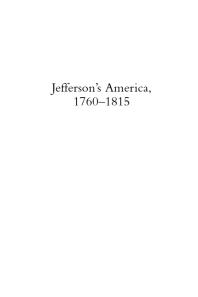 Jefferson's America, 1760–1815