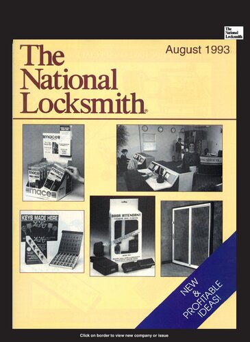 The National Locksmith: Volume 64, Number 8