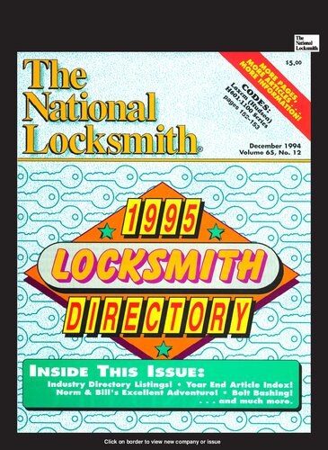 The National Locksmith: Volume 65, Number 12