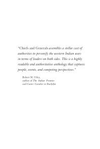 Chiefs and Generals : Nine Men Who Shaped the American West