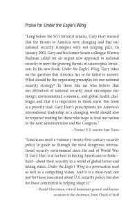 Under the Eagle's Wing : A National Security Strategy of the United States for 2009