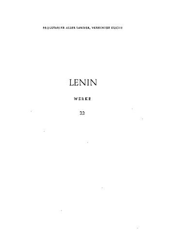 Lenin Werke (Dez. 1915 bis Juli 1916)