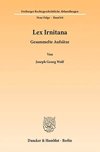 Lex Irnitana: Gesammelte Aufsatze