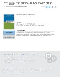 Fostering Integrity in Research