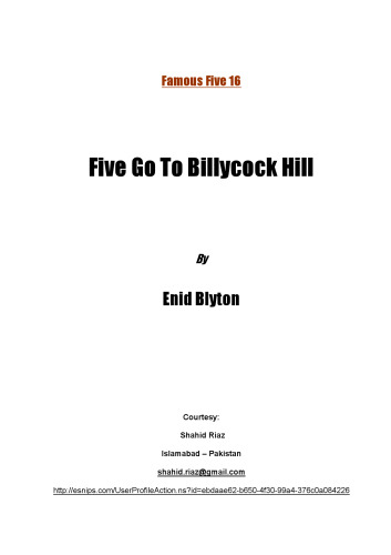 Five Go to Billycock Hill