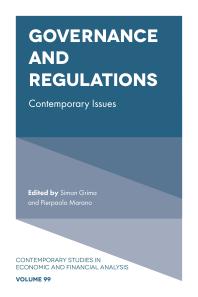 Governance and Regulations : Contemporary Issues