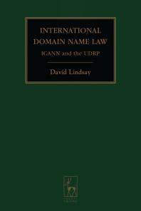 International Domain Name Law : ICANN and the UDRP