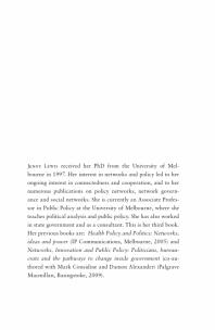 Connecting and Cooperating : Social Capital and Public Policy