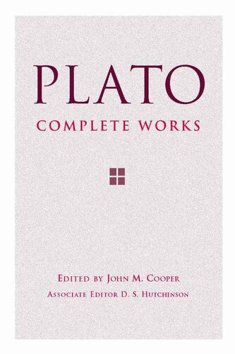 Plato: Complete Works