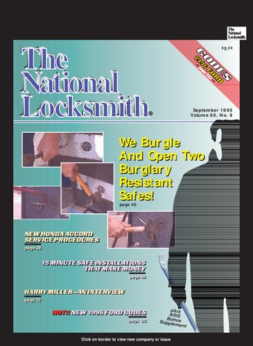 The National Locksmith: Volume 66, Number 9