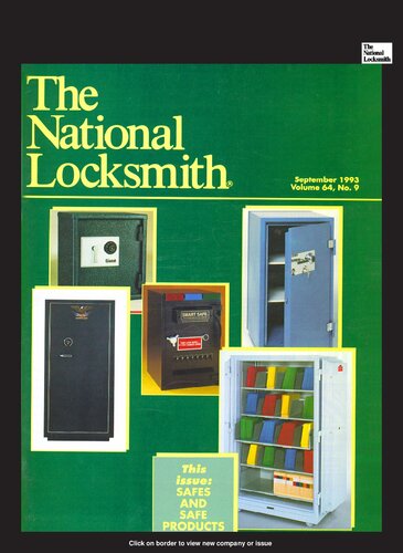 The National Locksmith: Volume 64, Number 9