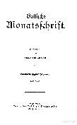 Baltische Monatsschrift