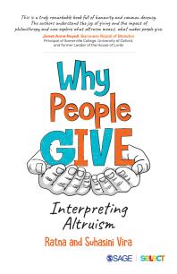 Why People Give : Interpreting Altruism