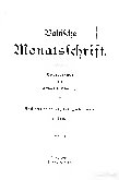 Baltische Monatsschrift