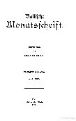 Baltische Monatsschrift