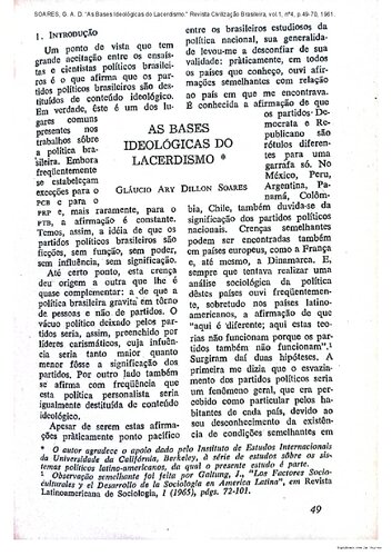 As Bases Ideológicas do Lacerdismo