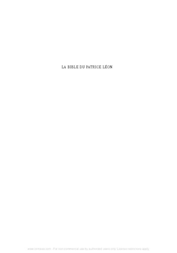 La Bible du Patrice Léon. Codex reginensis graecus 1