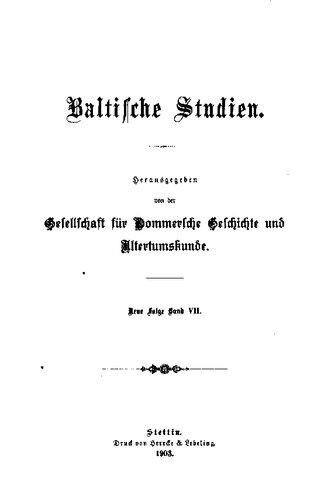 Baltische Studien