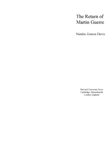 The Return of Martin Guerre